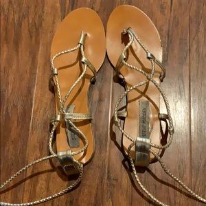 Steve Madden Gold Wrap Gladiator Sandle
